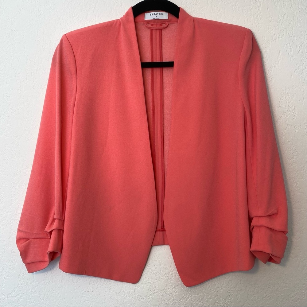 Aritzia Babaton Vibrant Coral Blazer